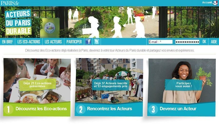 La Ville de Paris lance un site dédié aux "éco-actions"