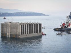 Le premier caisson de béton de l'extension en mer de Monaco a été baptisé