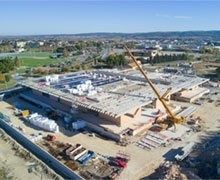 La construction du nouveau musée de la Romanité à Narbonne franchit une étape architecturale majeure