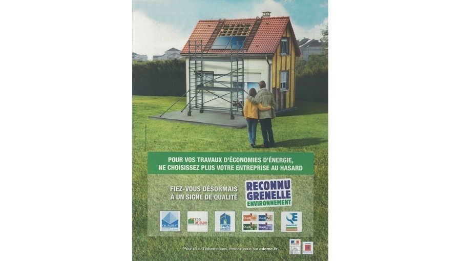 L'Ademe lance sa campagne " Reconnu Grenelle Environnement "