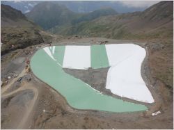 Création d'un lac artificiel à l'Alpe d'Huez