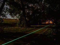 Une piste cyclable photoluminescente inaugurée à Pessac en Gironde