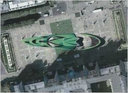 Une anamorphose végétale en 3D à Paris