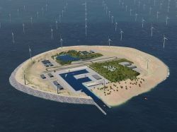 Une île artificielle pour centraliser la production des éoliennes en mer du Nord