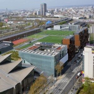 Visite du complexe sportif Jules Ladoumègue par Dietmar Feichtinger Architectes