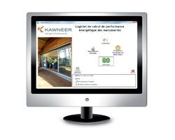 Le logiciel KALUTHERM de Kawneer calcule les performances énergétiques des menuiseries de la marque : Fenêtres, Coulissants et Portes