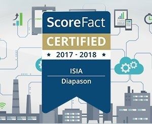 Diapason 1er ERP et configurateur Menuiserie à recevoir le label ScoreFact? Certified