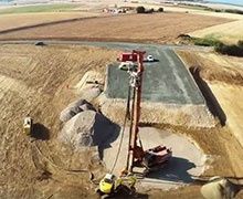 Chantier éolien dans les Deux-Sèvres