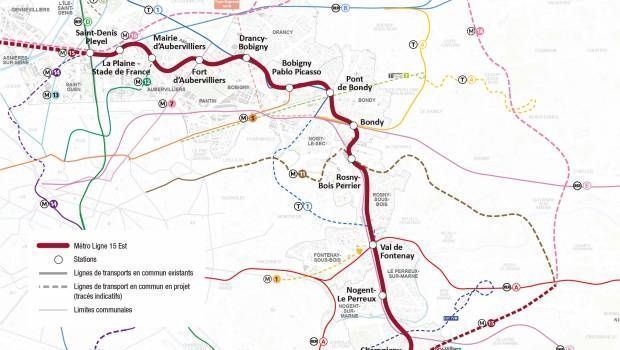 Grand Paris: une mise en service de la ligne 15 Est prévue pour 2030