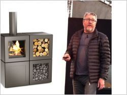 Le poêle à bois selon Starck : un cube intelligent et modulable