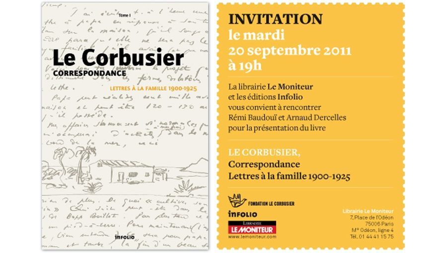 Livre : " Le Corbusier correspondance, lettres à la famille 1900-1925 "