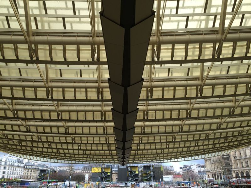 Sous la Canopée des Halles, les dernières touches de finition