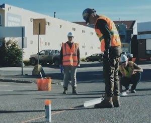 Site pilote Wattway à Prince-George (Canada)