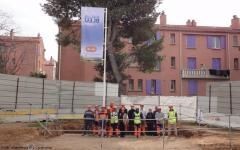 Le " Chantier bleu " de la salle de spectacles de Vitrolles
