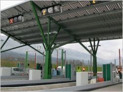 La gare de péage de l'A41 s'équipe en photovoltaïque