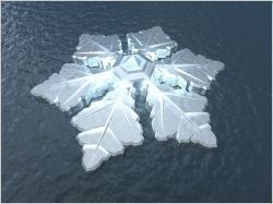 Un hôtel en forme de flocon flottera au-delà du cercle polaire