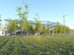 Le bâtiment d'enseignements mutualisés de Paris-Saclay en pleine phase de construction