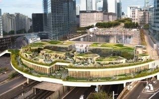 Un jardin romantique comme bouffée d'oxygène pour La Défense