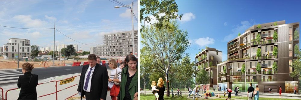Trois nouveaux programmes de logements prévus pour fin 2013 sur l'éco-quartier Hoche à Nanterre.