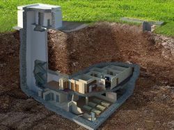 Une maison anti-nucléaire située à 14 mètres sous terre