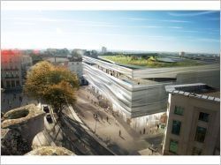 Drapé architectural pour le Musée de la Romanité de Nîmes