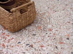 Différentes utilisation du terrazzo, matériau graphique et tendance