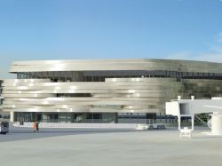 Un bâtiment à l'architecture audacieuse sort de terre à Roissy (diaporama)