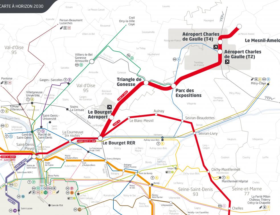 Des usagers opposés à la future ligne 17 du métro desservant Europacity