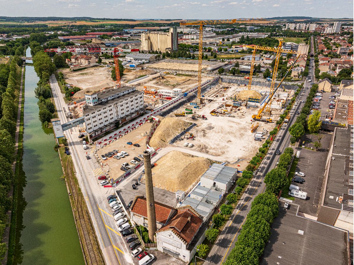 À Reims, une friche industrielle se mue en un nouveau quartier