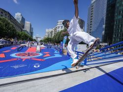Un skatepark en impression 3D béton investit La Défense