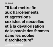 Architoo, écoles d'architecture et de paysage : l'égalité, maintenant !