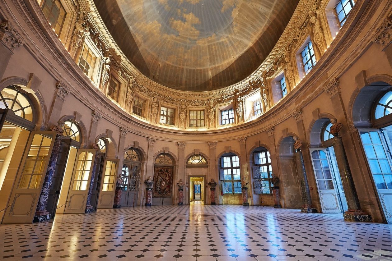 Restauration du plafond du Grand Salon de Vaux-le-Vicomte
