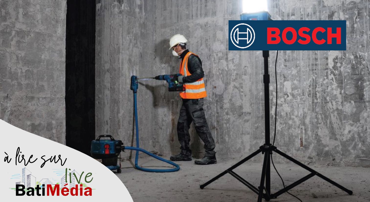 Nouveautés : clé à cliquet et projecteur de chantier BOSCH Professional – Des outils malins et passe-partout