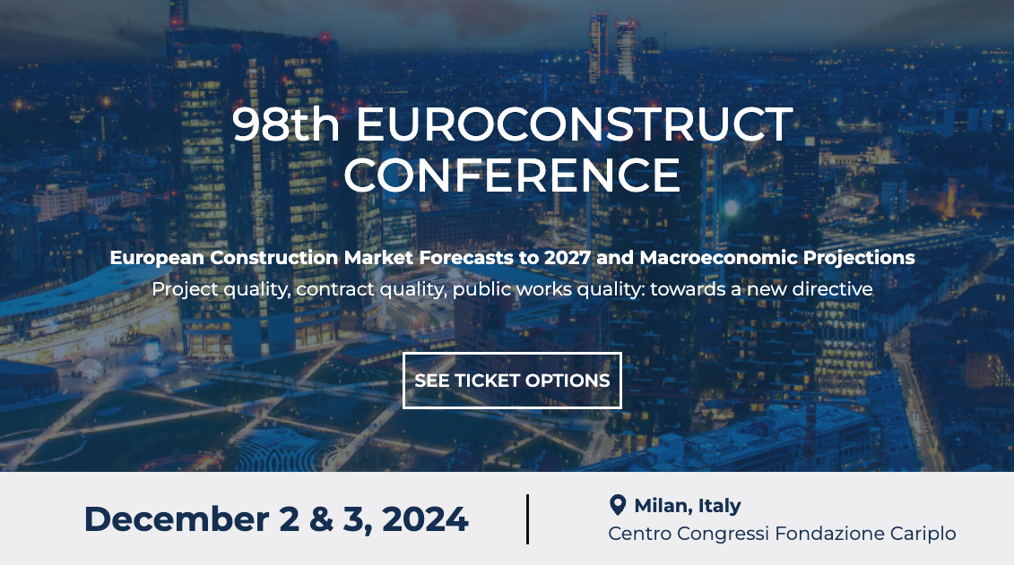 98ème CONFERENCE EUROCONSTRUCT : Prévisions des Marchés Européens de la Construction à 2027 et Projections Macroéconomiques