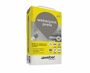 Weber lance weberjoint prefa, mortier de calfeutrement d’éléments préfabriqués en béton