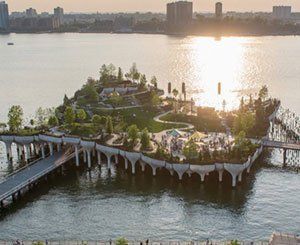 A New York, "Little Island", le nouveau parc en lévitation sur l'Hudson