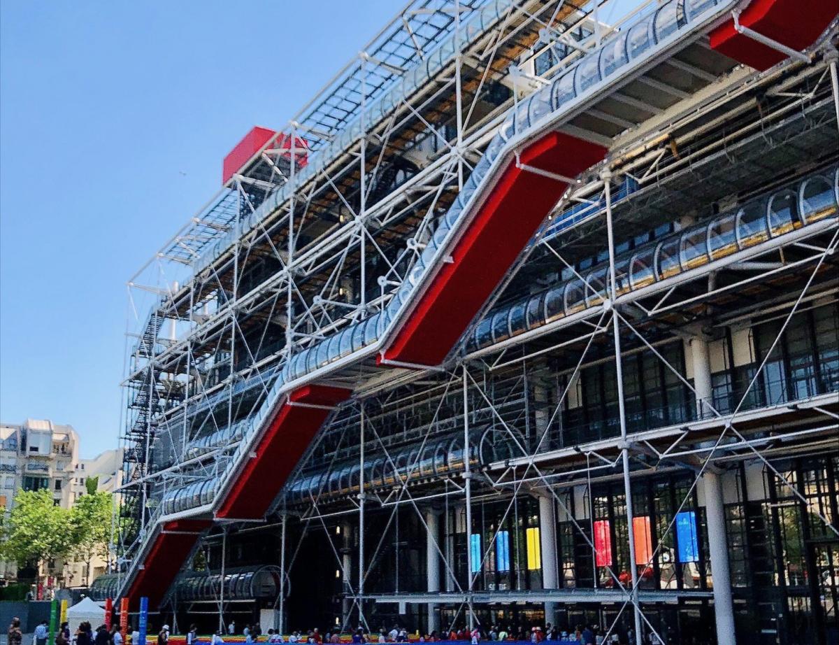 Centre Pompidou: l'emblématique "chenille" rénovée