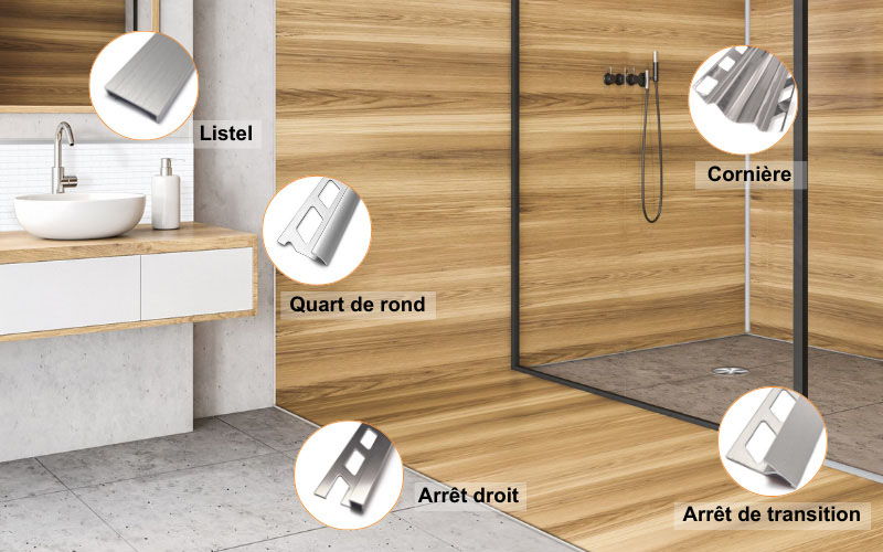 profil s de finition pour le carrelage dinac une touche d co pour vos int rieurs