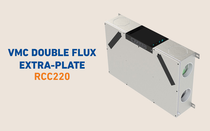 vmc double flux rcc220 la solution de ventilation extra plate