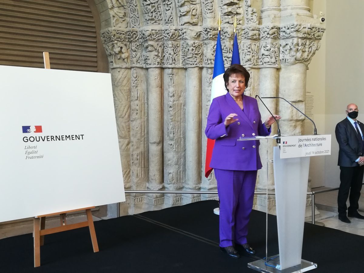 "L'architecture française est décidemment sur la bonne voie", Roselyne Bachelot