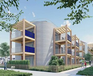 Construction d'un immeuble de logements sociaux en impression 3D béton, une première en France