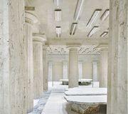 Arquitectura-G scénographie une boutique Acne, sur les ruines d'une banque braquée