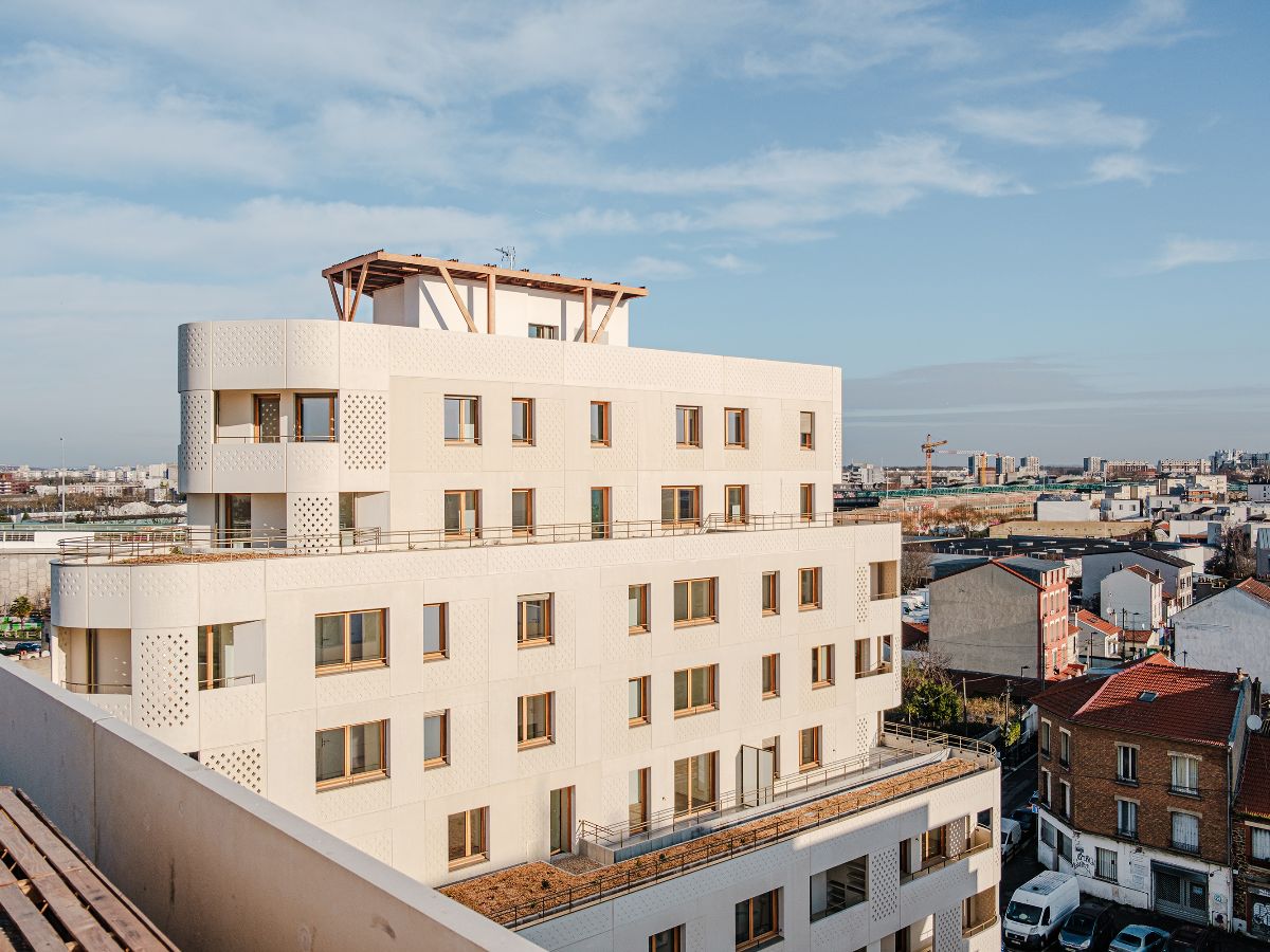Ode au réemploi dans ces nouveaux immeubles de logements à Aubervilliers