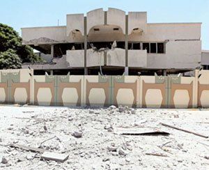 L'ancien QG de Kadhafi, squatté par des dizaines de familles