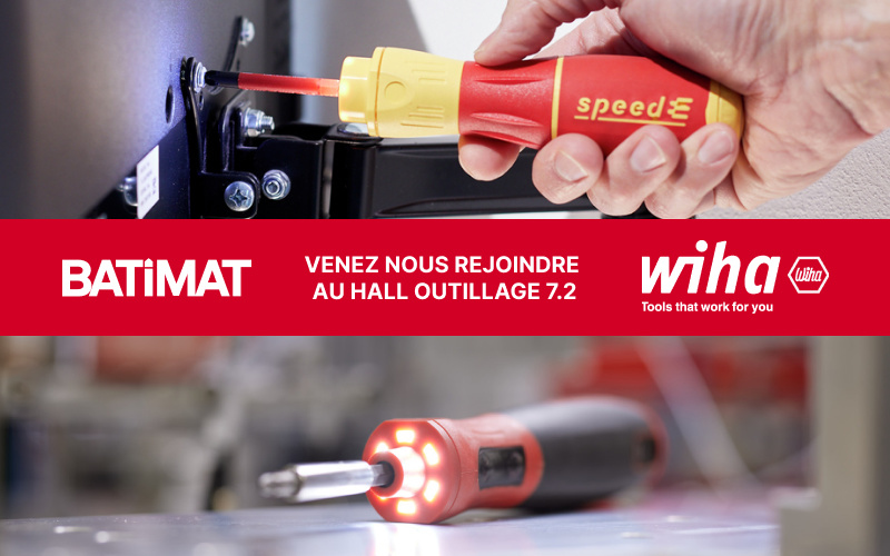 wiha sera batimat pour pr senter ses tournevis assistance lectrique