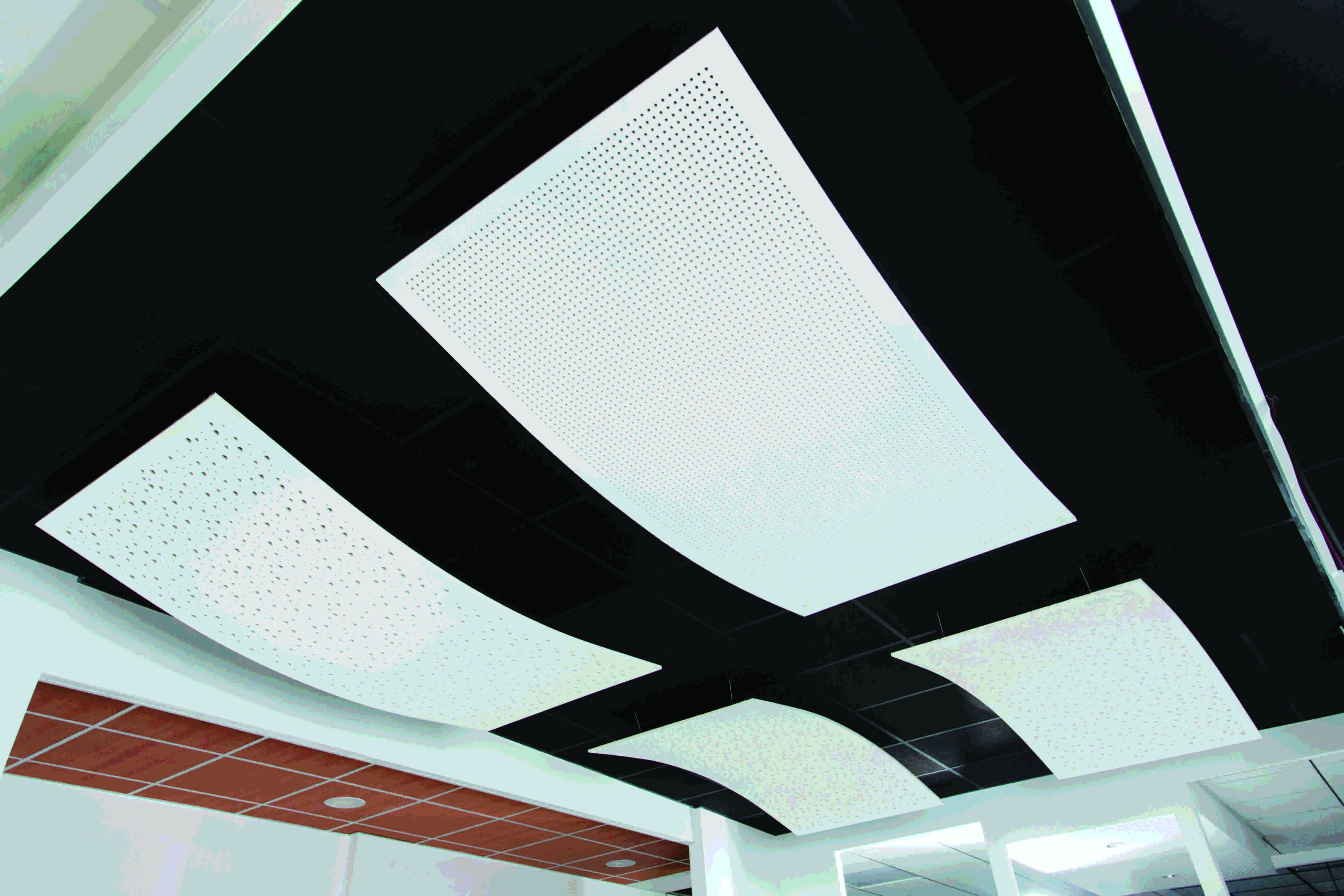 Plafond acoustique système plâtre