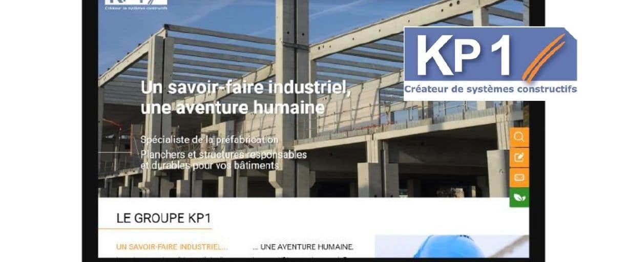 Refonte du site internet KP1: plonger dans l’univers digital du spécialiste de la préfabrication
