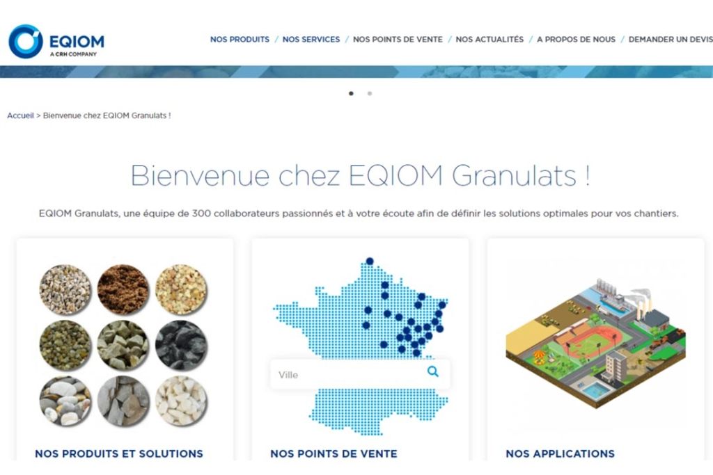 Eqiom : Une plate-forme digitale dédiée à l’activité “granulats”