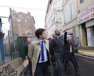 Edouard Philippe en visite dans les quartiers nord de Marseille