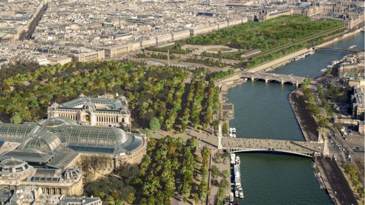 Le parc des Champs-Elysées, renaissance de jardins oubliés, par PCA-Stream